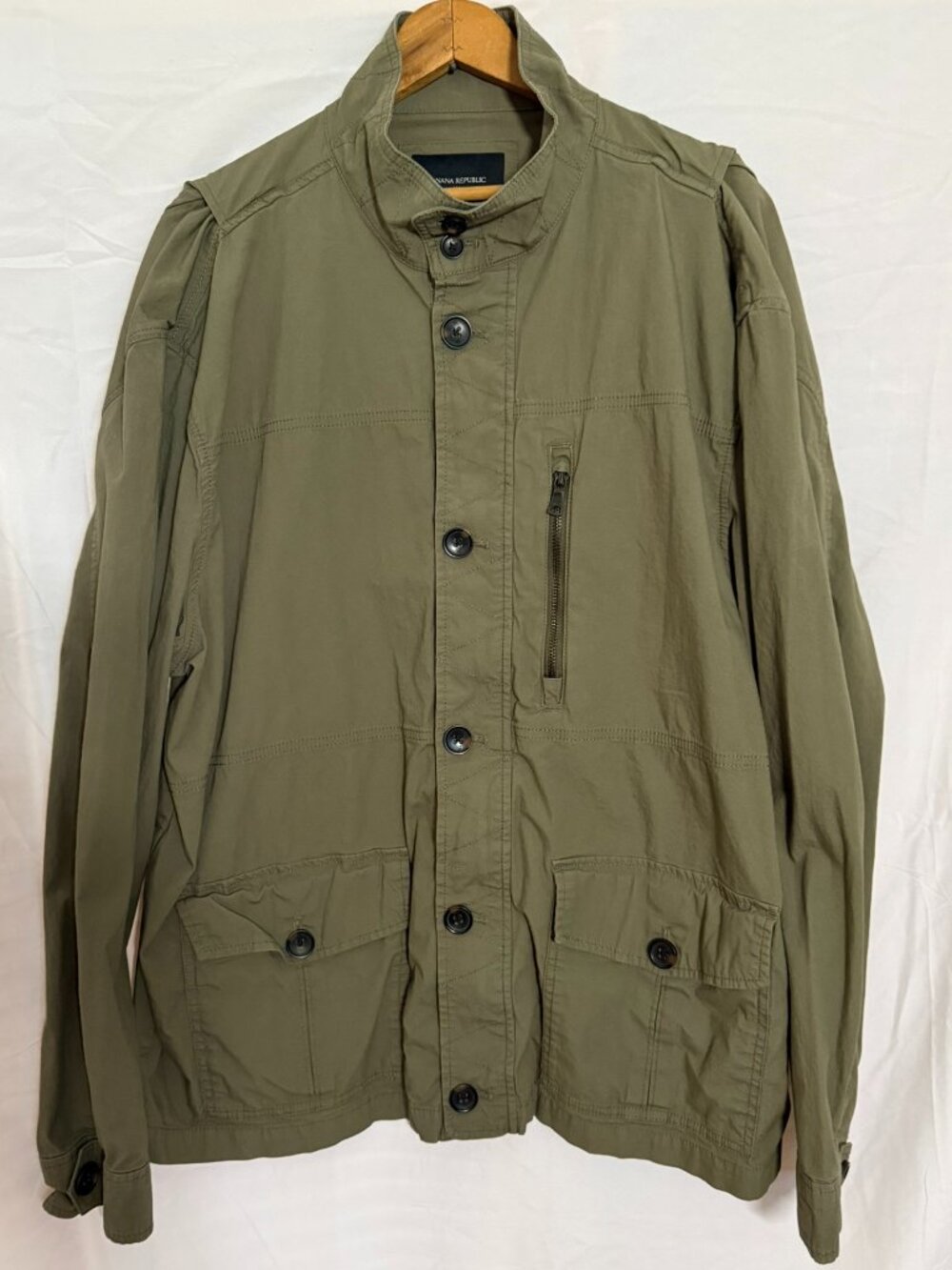 Banana Republic Factory Field Jacket Size XL Green Night Moss